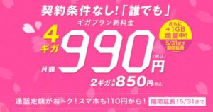 【IIJmio】ミニマムスタートプラン（３G）からギガプラン（４G）に変更してみた
